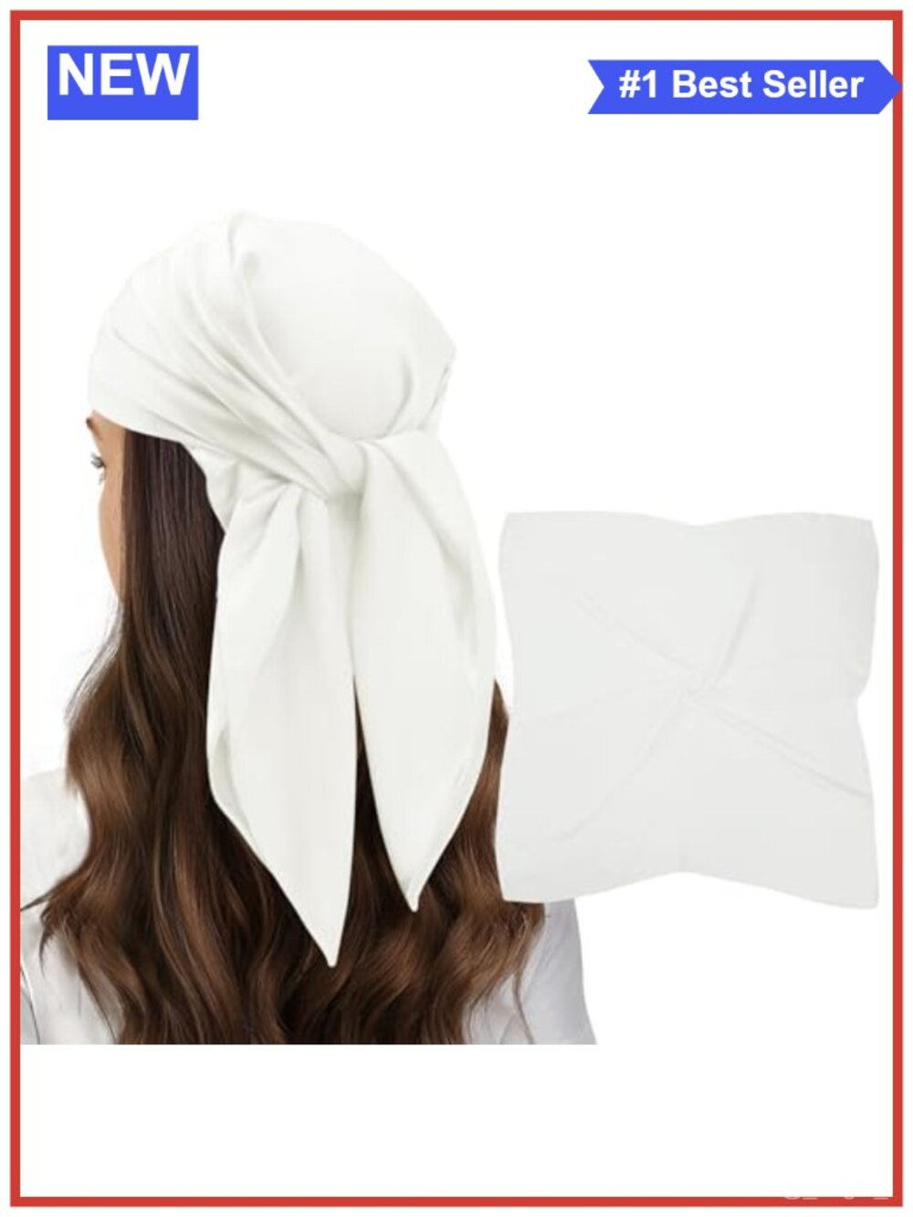 Satin Silk Feeling Square Scarf 27.5x27.5 Head Neck Wrap Accessory